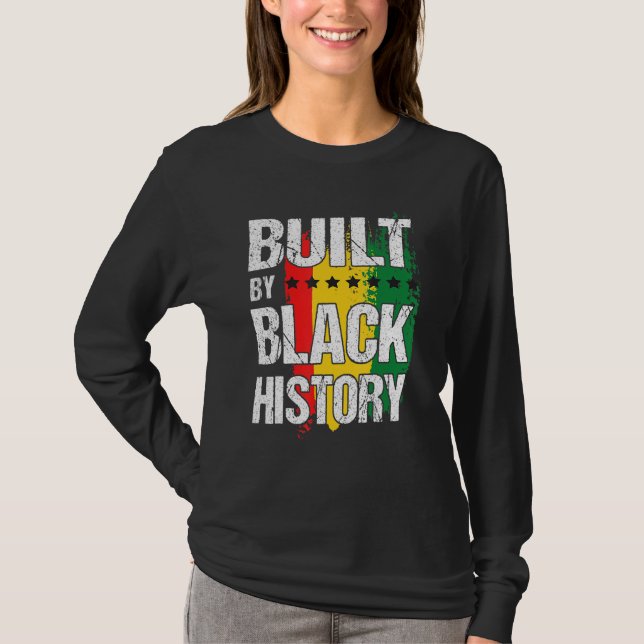 Built By Black History BHM African Pride Month Men T-Shirt (Front)