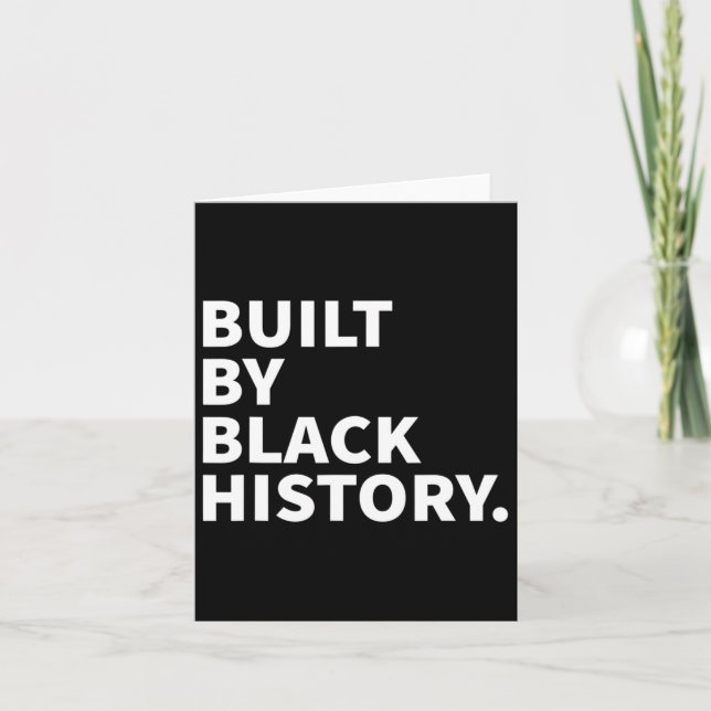 Built By Black History - Black History Month Junet Card (Front)