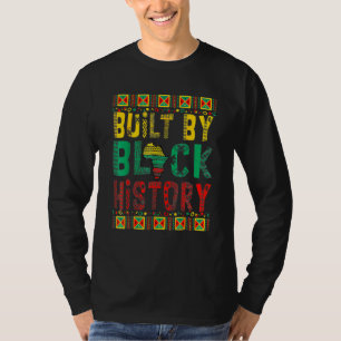 Built By Black History Month Afro African Pride Me T-Shirt