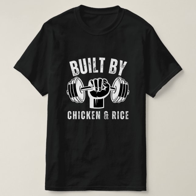 Built By Chicken And Rice T-Shirt (Design Front)