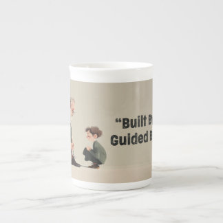 Built By Love. Guided By Dad Bone China Mug