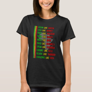 Built By Teach Black History Month Kids Proud Afri T-Shirt
