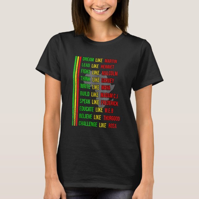 Built By Teach Black History Month Kids Proud Afri T-Shirt (Front)