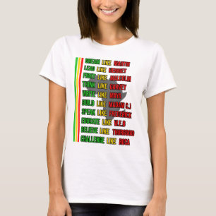 Built by Teach Black History Month Kids Proud Afri T-Shirt