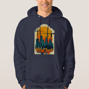 Built by Working Hands Labor Day Construction Desi Hoodie