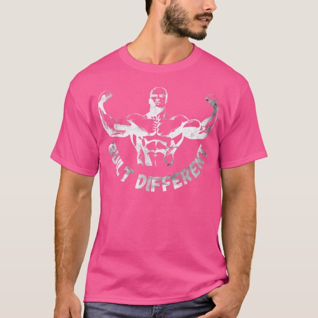 Built Different Body Building T-Shirt (Front)