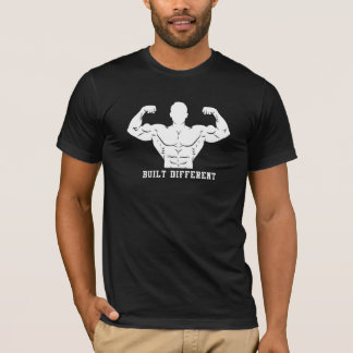 Built Different Bodybuilding Men's Gym Motivation  T-Shirt