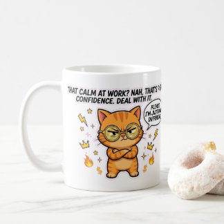Built Different Confident Cat Funny Mug