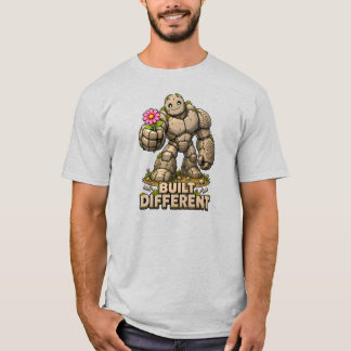 Built Different Cute Stone Golem DND Fantasy Humou T-Shirt