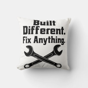 Built Different Fix Anything Mechanic Wrench Cushion