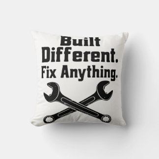 Built Different Fix Anything Mechanic Wrench Cushion