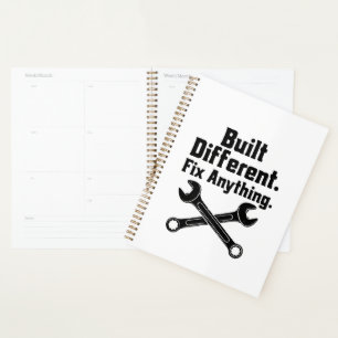 Built Different Fix Anything Mechanic Wrench Planner