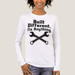 Built Different Fix Anything Mechanic Wrench Tri-Blend Shirt