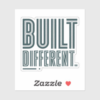 Built Different Graphic Sticker