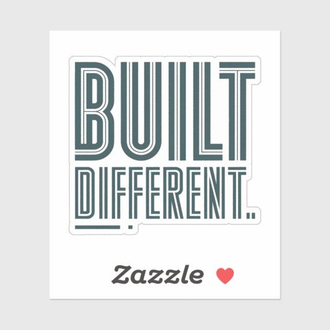 Built Different Graphic Sticker (Sheet)