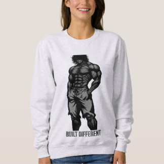 Built Different Monstrous Physique Heavyweight Gym Sweatshirt
