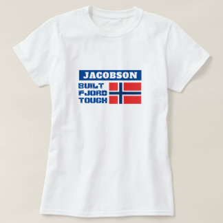 "Built Fjord Tough" and Norwegian Flag T-Shirt