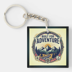 Built for Adventure Retro Keychain