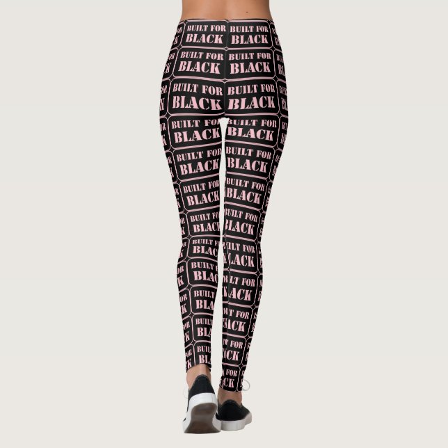 Built for Black pink Leggings (Back)