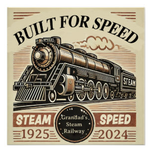 Built for Speed – Customisable Glossy Poster