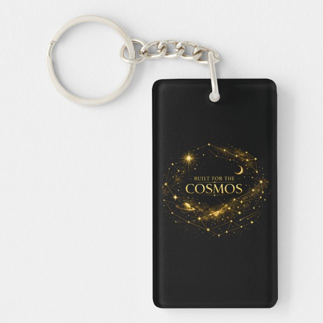 Built for the Cosmos Key Ring (Front)