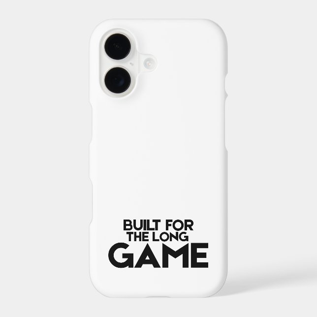 Built For The Long Game Minimalist iPhone 17 Case (Back)