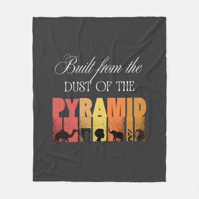 Built From Dust of The Pyramid | Fleece Blanket (Front)