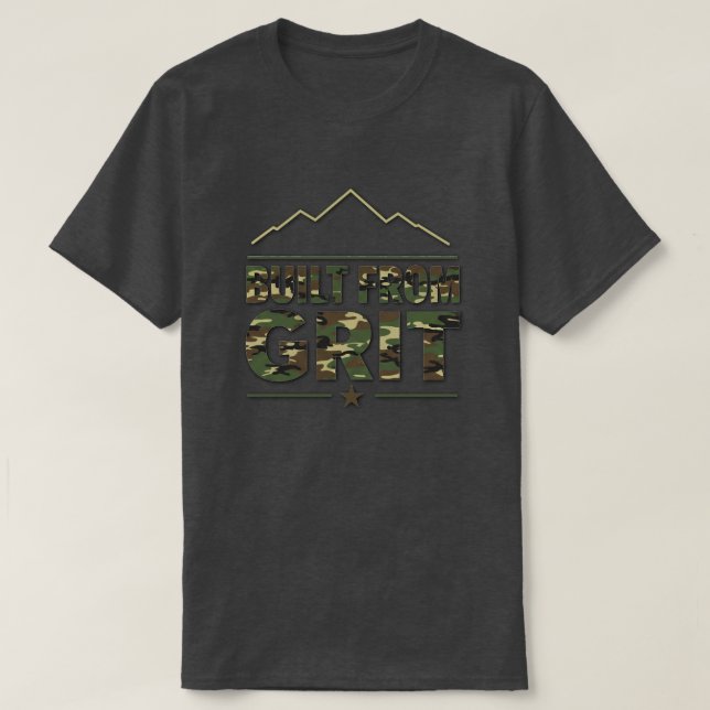 Built From Grit T-Shirt (Design Front)