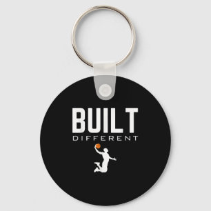 Built Not Born _ Bodybuilding Motivational Fitness Key Ring
