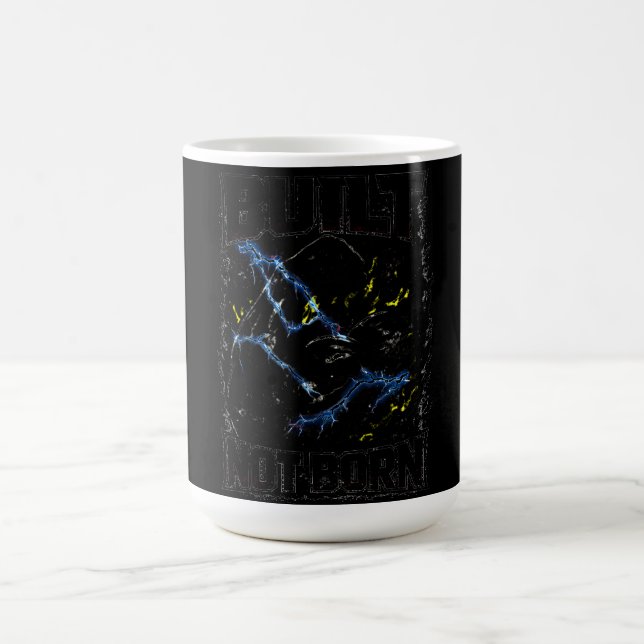 Built Not Born – Self-Made Gym Warrior Coffee Mug (Center)