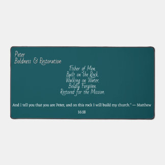 Built on the Rock" Biblical Desk Mat