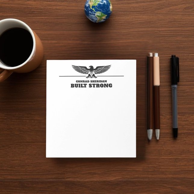 Built Strong Personalised Eagle Notepad (Creator Uploaded)