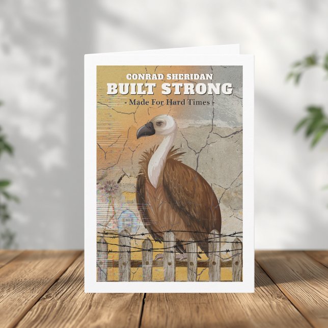 Built Strong Personalized Encouragement Card (Masculine Encouragement Card )