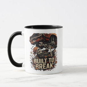 Built to Break Mechanic Skeleton Streetwear Graph Mug