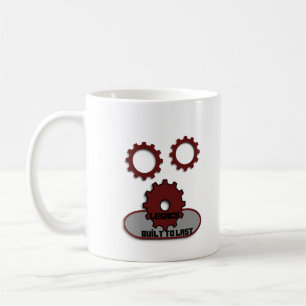 ​"Built to Last" Mechanical Gears Coffee Mug
