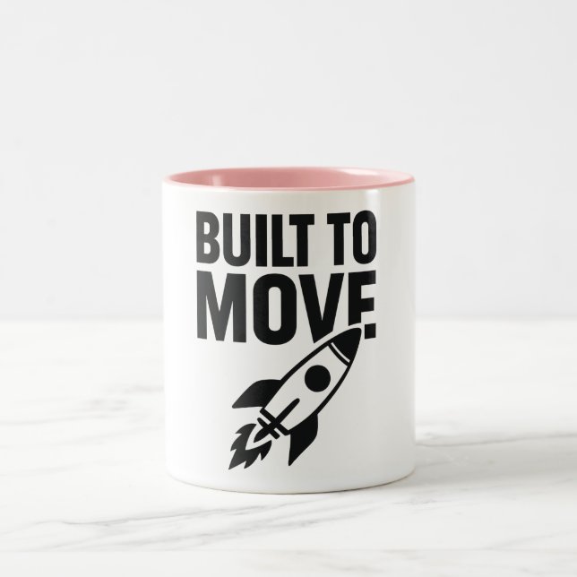 Built to Move T-Shirt Two-Tone Coffee Mug (Center)