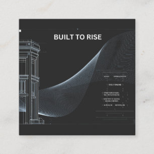 Built To Rise Motivational Business Card