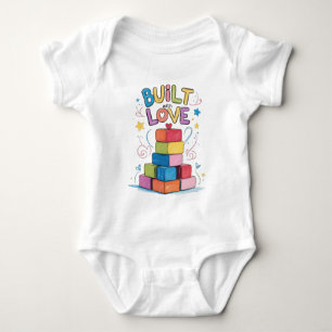 Built with Love Toy Blocks Baby Outfit Baby Bodysuit