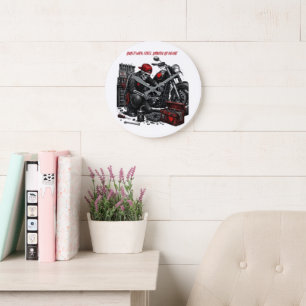 Built With Steel. Driven By Heart. Large Clock