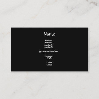 Buisiness Card Template