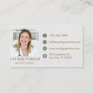 Buisness Card Nutritionalist