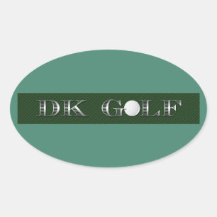 Buisness name oval stickers
