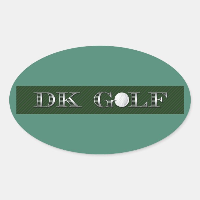Buisness name oval stickers (Front)