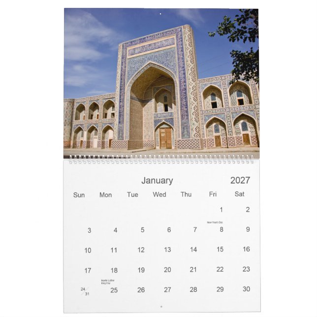 Bukhara 2011 Calendar (Jan 2027)