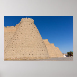 Bukhara, Uzbekistan - Wall of the Ark fortress Poster