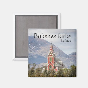 Buksnes Church Lofoten Norway Magnet