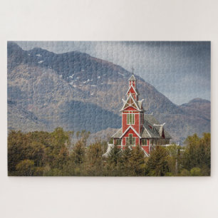 Buksnes kirke Lofoten Jigsaw Puzzle