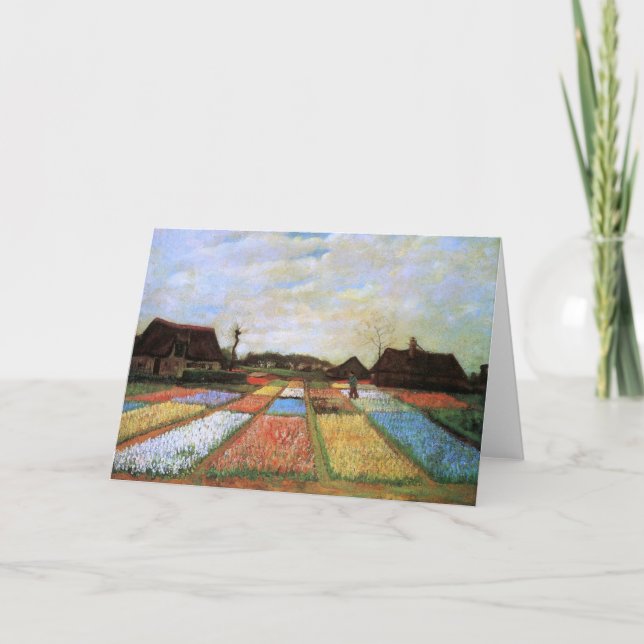 Bulb Fields Holland Van Gogh Fine Art Card (Front)