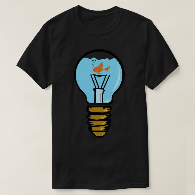 Bulbs aquarium with fish Classic TShirt (Design Front)