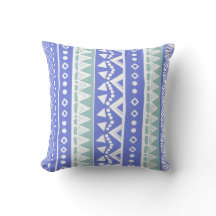 bule Throw Pillow